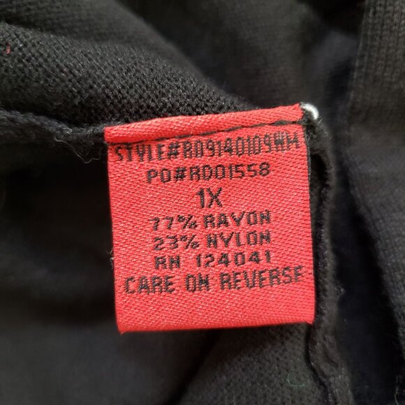 NWT Coldwater Creek Red Woman Solid Open Cozy Cardigan Sweater Size 1X - Picture 5 of 5